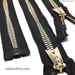 زیپ استخوانی 75 دنده 8 طلایی فانتزی بسته ای