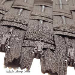 زیپ 20 سانت دنده 4 قهوه ای کد 088