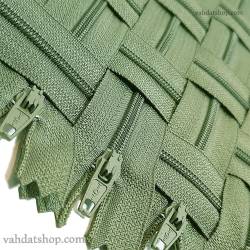 زیپ 20 سانت دنده 3 سبز کد 096