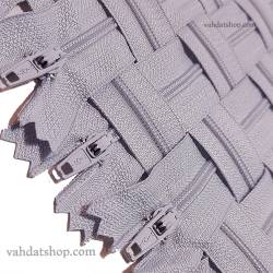 زیپ 20 سانت دنده 3 طوسی کد 119 بسته ای