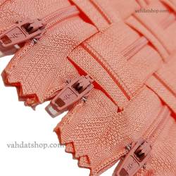 زیپ 20 سانت دنده 3 گلبهی کد 090 بسته ای