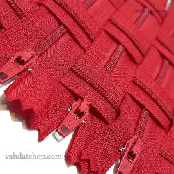 زیپ 20 سانت دنده 3 قرمز کد 519 بسته ای