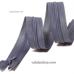 زیپ مخفی 50 سانت دنده 3 طوسی کد 155