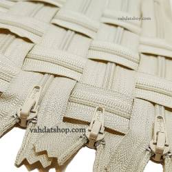 زیپ 20 سانت دنده 4 کرم کد 572