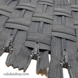 زیپ 20 سانت دنده 4 طوسی کد 155 بسته ای