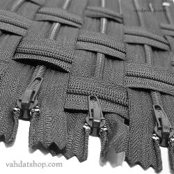 زیپ 20 سانت دنده 4 طوسی کد 156