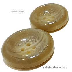 دکمه 2 سایز اسپورت چهارسوراخ کرم