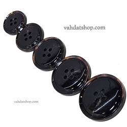 دکمه پالتویی 5 سایز مشکی