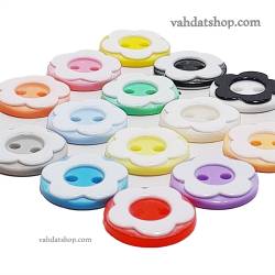 دکمه شومیزی طرح گل