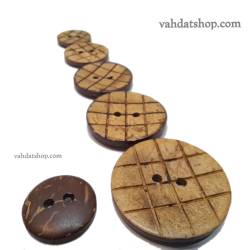 دکمه چوبی 5 سایز کد W976