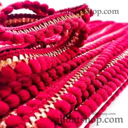 یراق توپی زرشکی طلایی