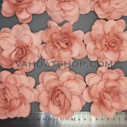 گل رز پارچه ای گلبهی تیره