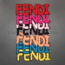 تکه دوزی حرارتی طرح FENDI