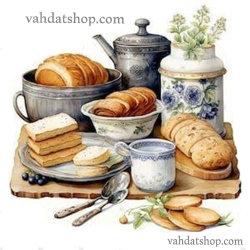 برچسب حرارتی طرح نان کوچک