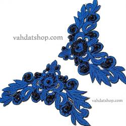 طرح حرارتی گل زنبق آبی 719