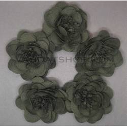 گل کوکب پارچه تزئینی سبز سیر