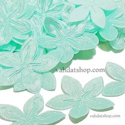 شکوفه پارچه ای ساتن سبز روشن