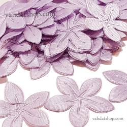 شکوفه پارچه ای ساتن یاسی