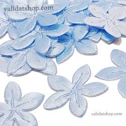 شکوفه پارچه ای ساتن آبی