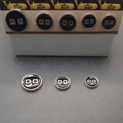 دکمه اسپرت طرح فلزی ويژه 3 سايز
