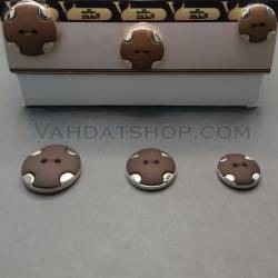 دکمه اسپرت طرح چرم ويژه 3 سايز