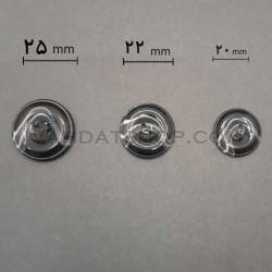 دکمه ویژه اسپرت 3 سایز مشکی ابر وبادی 