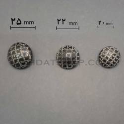 دکمه ویژه اسپرت 3 سایز طرح دار گرد