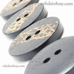 دکمه تک سایز اسپرت طرح چوب