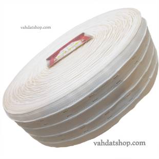 نوار پرده 4 نخ حریر 60 متری