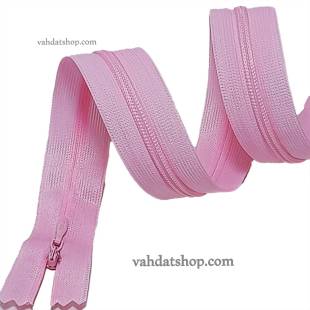 زیپ مخفی 50 سانت دنده 3 صورتی کد 513