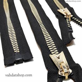 زیپ استخوانی 75 دنده 8 طلایی فانتزی بسته ای