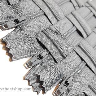 زیپ 20 سانت دنده 3 طوسی کد 307 بسته ای