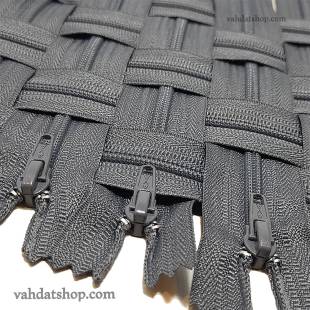 زیپ 20 سانت دنده 4 طوسی کد 155