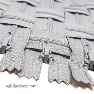 زیپ 20 سانت دنده 4 طوسی کد 343