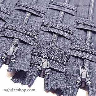 زیپ 20 سانت دنده 4 سرمه ای کد 169