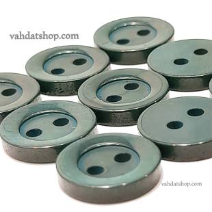 دکمه پیراهن مردانه صدفی سبز کله غازی