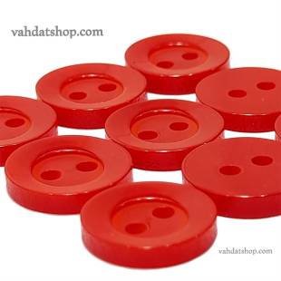 دکمه پیراهن مردانه صدفی قرمز