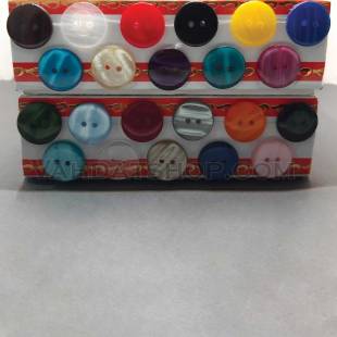 دکمه روپوشی صدفی سایز 28 رنگبندی