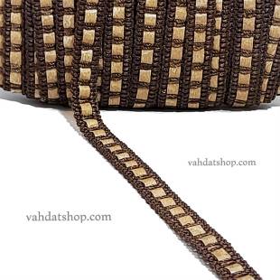 یراق نوار قهوه ای 1 سانت