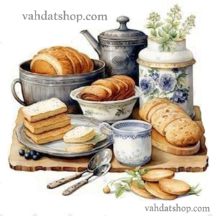برچسب حرارتی طرح نان کوچک