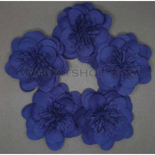 گل کوکب پارچه تزئینی آبی سیر