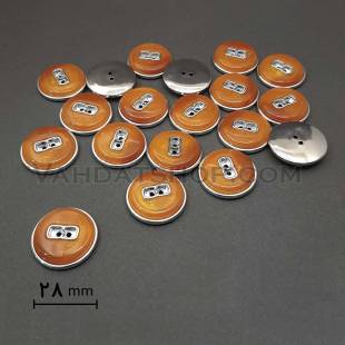 دکمه پالتویی ویژه سایز 44 نارنجی