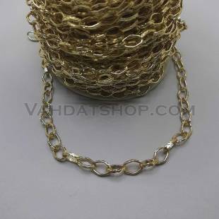 زنجیر تزئینی طلایی لوزی تراش