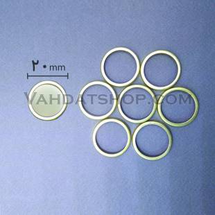 حلقه دور دکمه طلایی 20